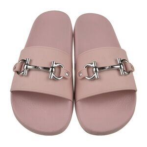 Salvatore Ferragamo Pink slide , Size M 9 , Fit 240cm ~ 250cm